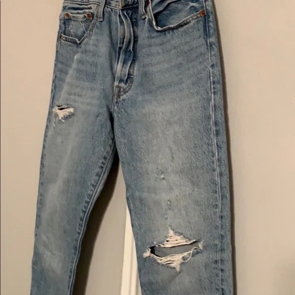 Levi's Premium distressed jeans 501 skinny blue - Picture 5 of 15